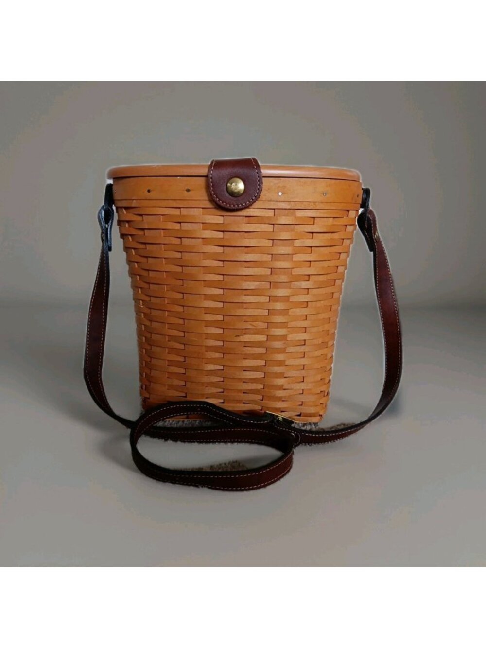 Longaberger 2000 Country Estate Large Saddlebrook Basket Purse Vintage